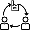 Icono economía circular
